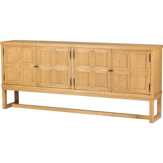 Tamara Sideboard by Four Hands in worn oak veneer. Made from thick oak veneer, solid oak in a unique style.