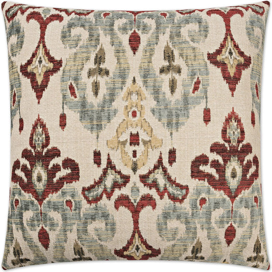Sandoa Pillow by DV Kap Home in beige. Made from 47% poly chenille, 33% polyester, 20% cotton in a unique style.