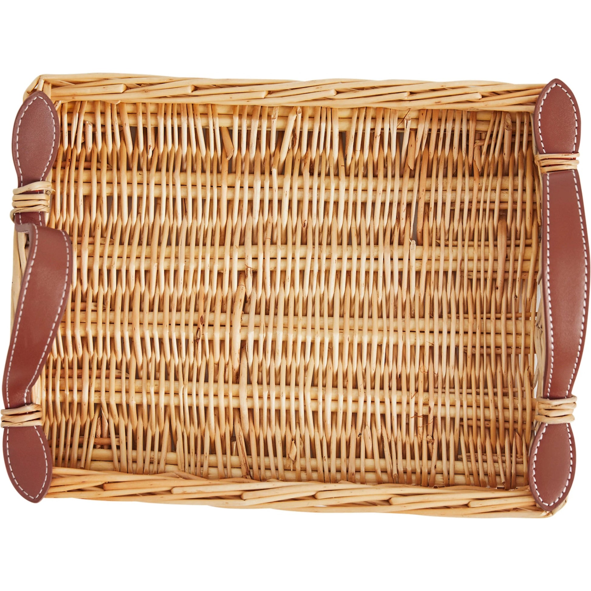 Island Tray by Chelsea House in tan. Made from rattan in a rustic style.