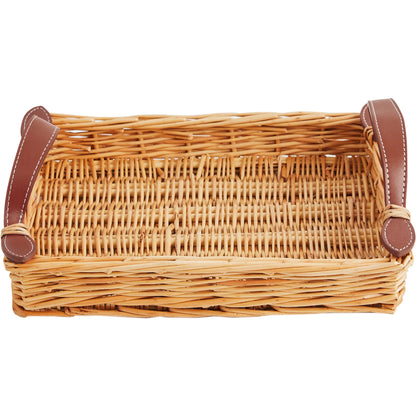 Island Tray by Chelsea House in tan. Made from rattan in a rustic style.