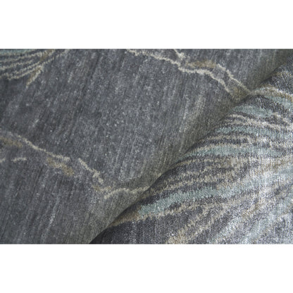 Antique'd Silk 2433 Rug by Exquisite Rugs in dark gray, gray. Made from bamboo silk in a unique style.