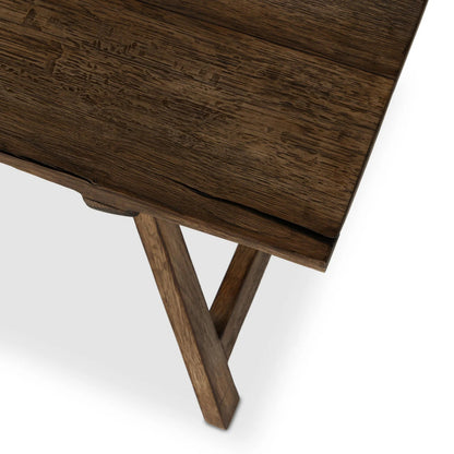 Elio Accent Bench by Four Hands in burnt bleached oak. Made from solid oak in a unique style.