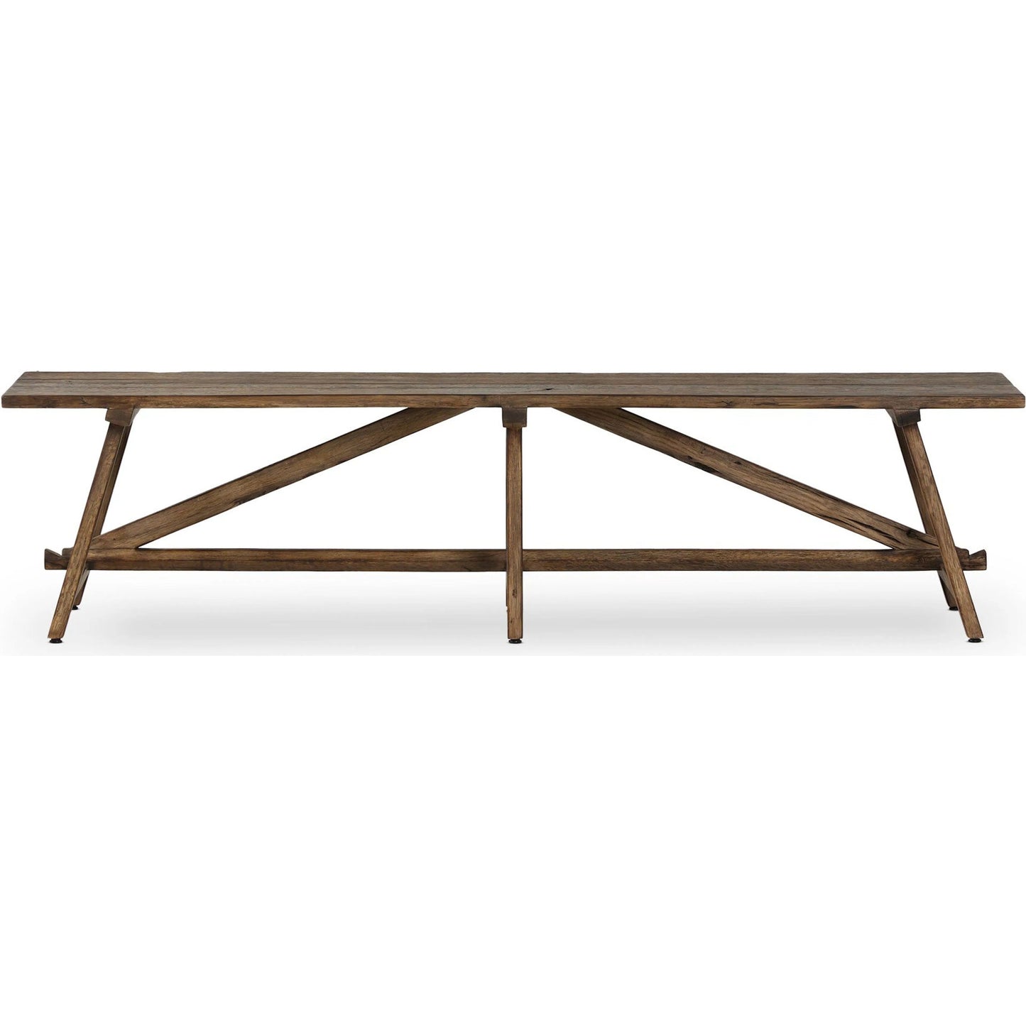000 SI-2635294 | Additional Silo | Elio Accent Bench by Four Hands in burnt bleached oak. Made from solid oak in a unique style.