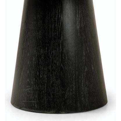 Skye Poker Table by Four Hands in washed black, bluestone. Made from solid oak, bluestone in a modern style.