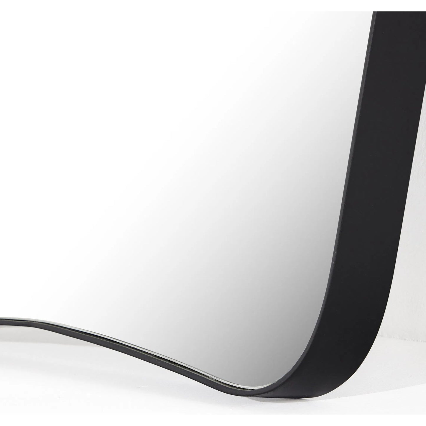 010 SI-2535232 | Closeup | Merona Mantel Mirror by Four Hands in iron matte black. Made from iron, mirror in a unique style.