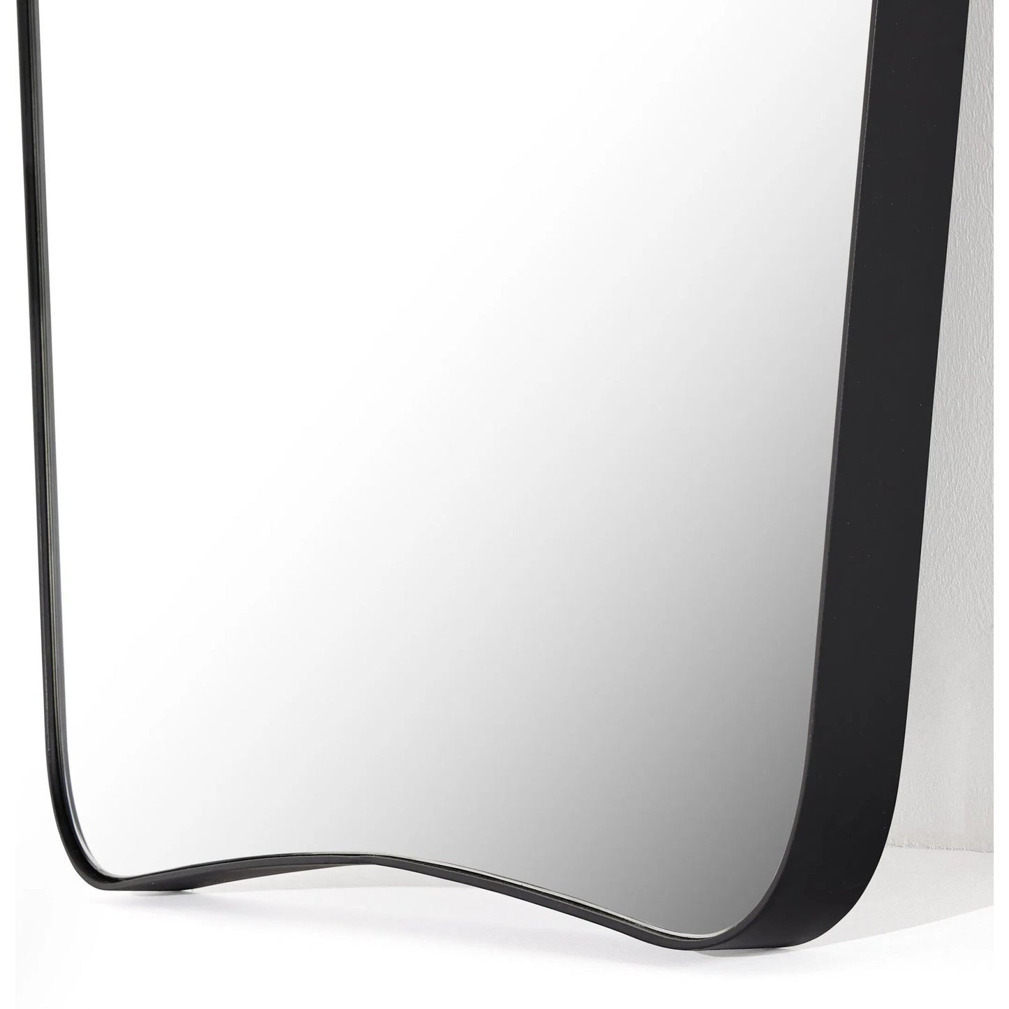 011 SI-2535232 | Closeup | Merona Mantel Mirror by Four Hands in iron matte black. Made from iron, mirror in a unique style.
