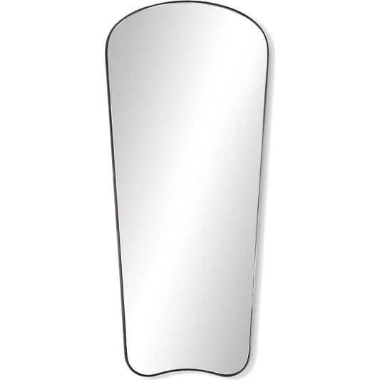 Merona Wall Mirror by Four Hands in iron matte black. Made from iron, mirror in a transitional style.