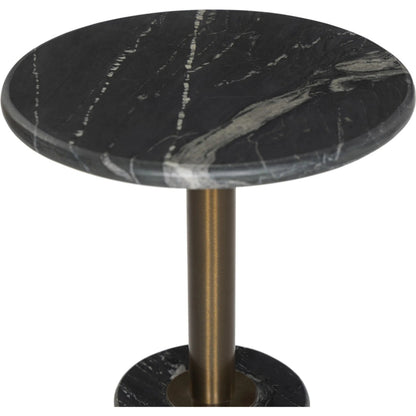 Reeves End Table by Four Hands. Made from solid marble, iron in a modern style.