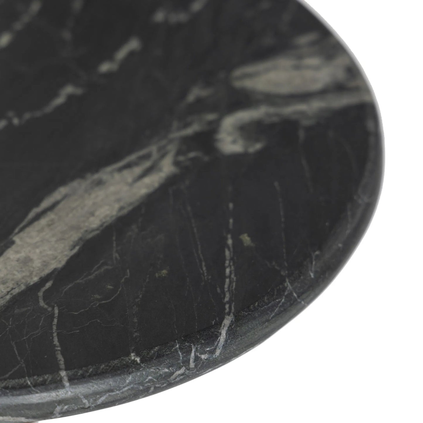 017 SI-2535292 | Closeup | Reeves End Table by Four Hands. Made from solid marble, iron in a modern style.