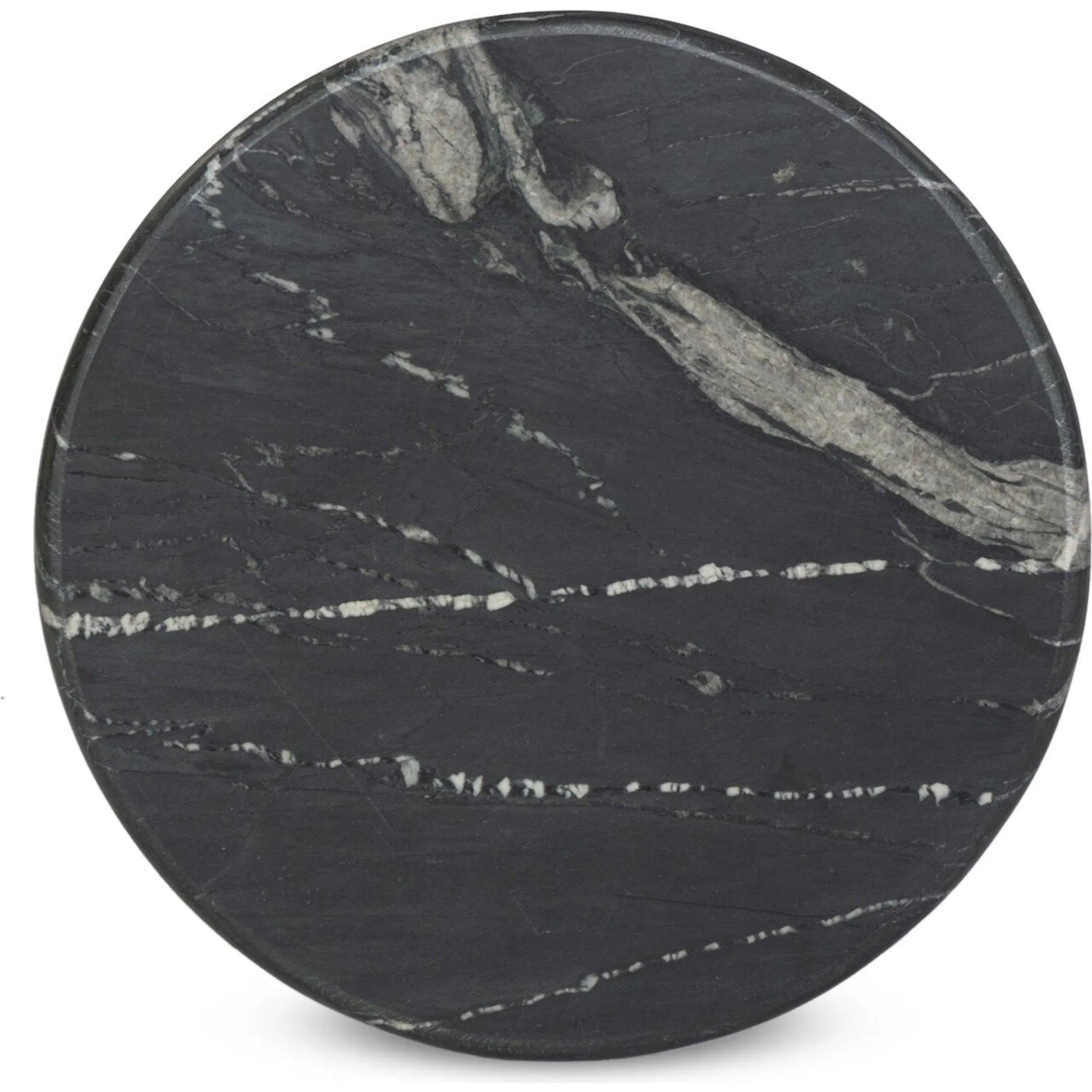 Reeves End Table by Four Hands. Made from solid marble, iron in a modern style.