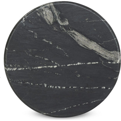 Reeves End Table by Four Hands. Made from solid marble, iron in a modern style.
