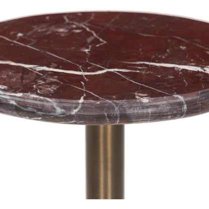 Reeves End Table by Four Hands. Made from solid marble, iron in a modern style.