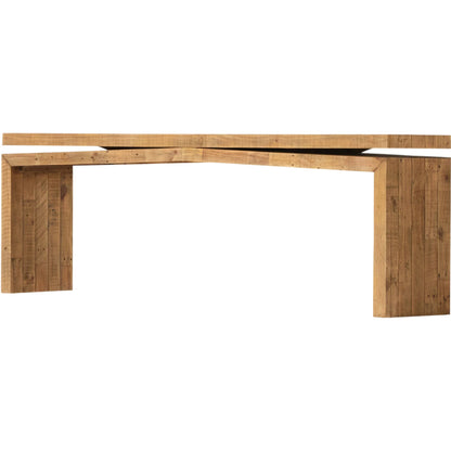 Matthes Large Console Table by Four Hands. Made from solid reclaimed pine in a modern style.