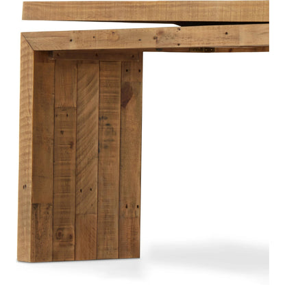 Matthes Large Console Table by Four Hands. Made from solid reclaimed pine in a modern style.