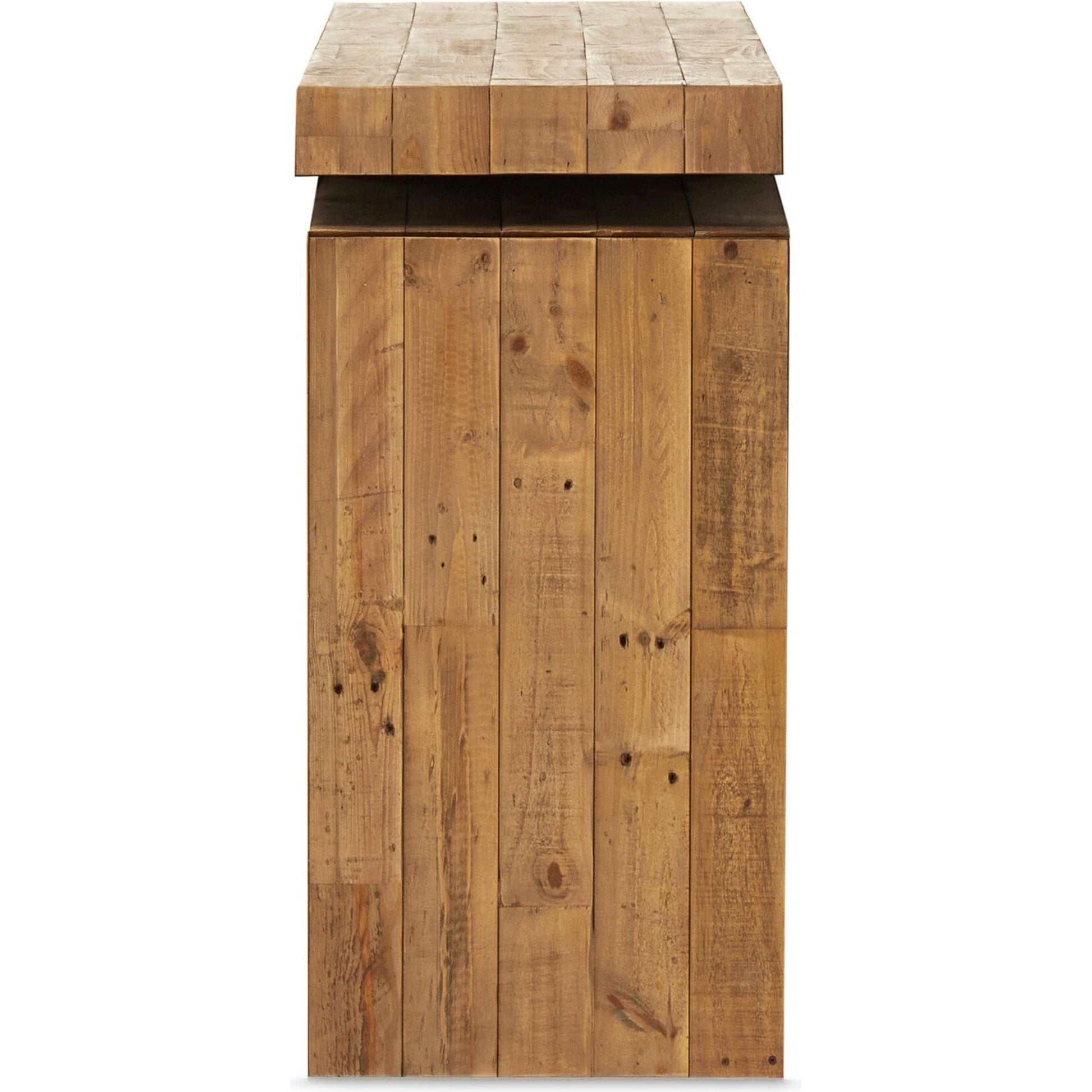 Matthes Large Console Table by Four Hands. Made from solid reclaimed pine in a modern style.
