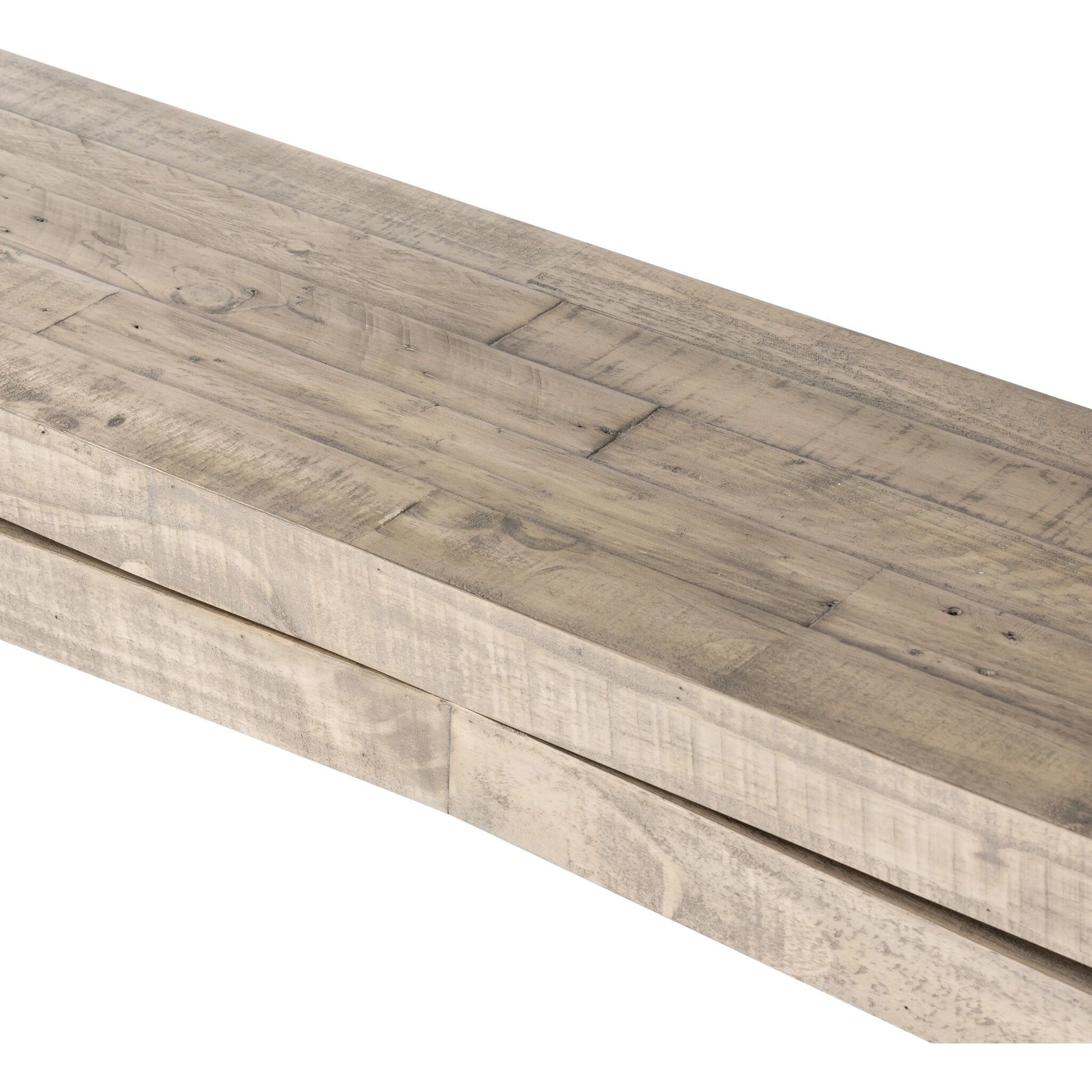 Matthes Large Console Table by Four Hands. Made from solid reclaimed pine in a modern style.