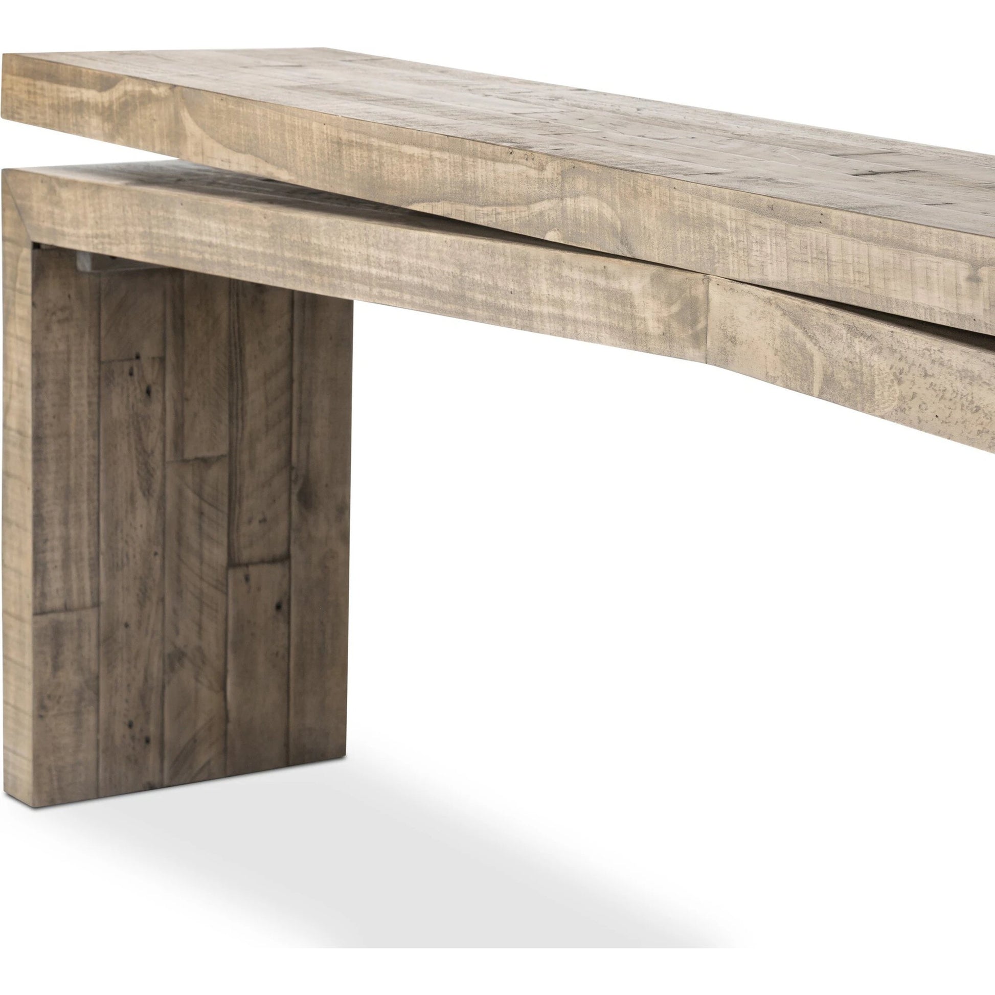 Matthes Large Console Table by Four Hands. Made from solid reclaimed pine in a modern style.