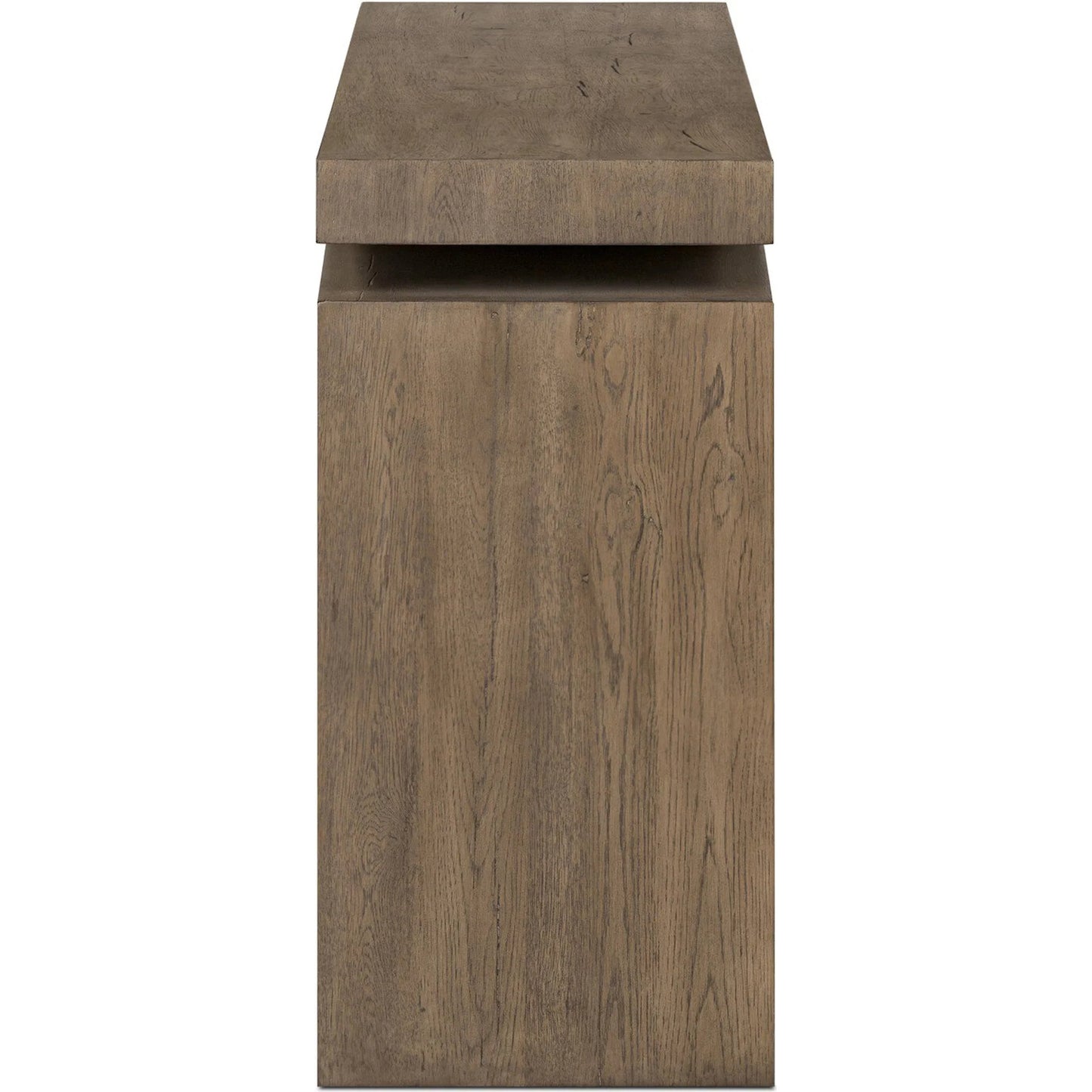 004 SI-2519241 | Additional Silo | Matthes Console Table by Four Hands. Made from thick oak veneer in a transitional style.