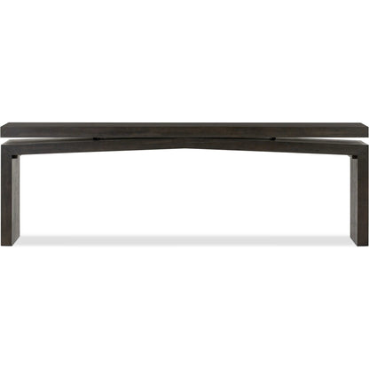 Matthes Console Table by Four Hands. Made from thick oak veneer in a transitional style.