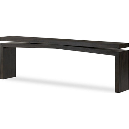 Matthes Console Table by Four Hands. Made from thick oak veneer in a transitional style.