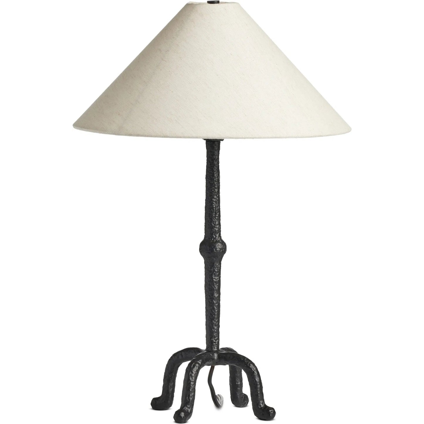 001 SI-2320187 | Primary Silo | Neville Table Lamp by Four Hands in matte black cast aluminum, black cord. Made from aluminum, thermoplastic in a unique style.