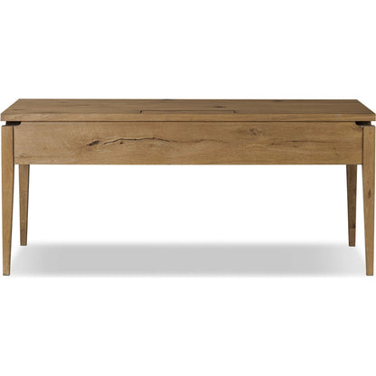 Bergstrom Desk by Four Hands. Made from thick oak veneer, solid oak in a modern style.