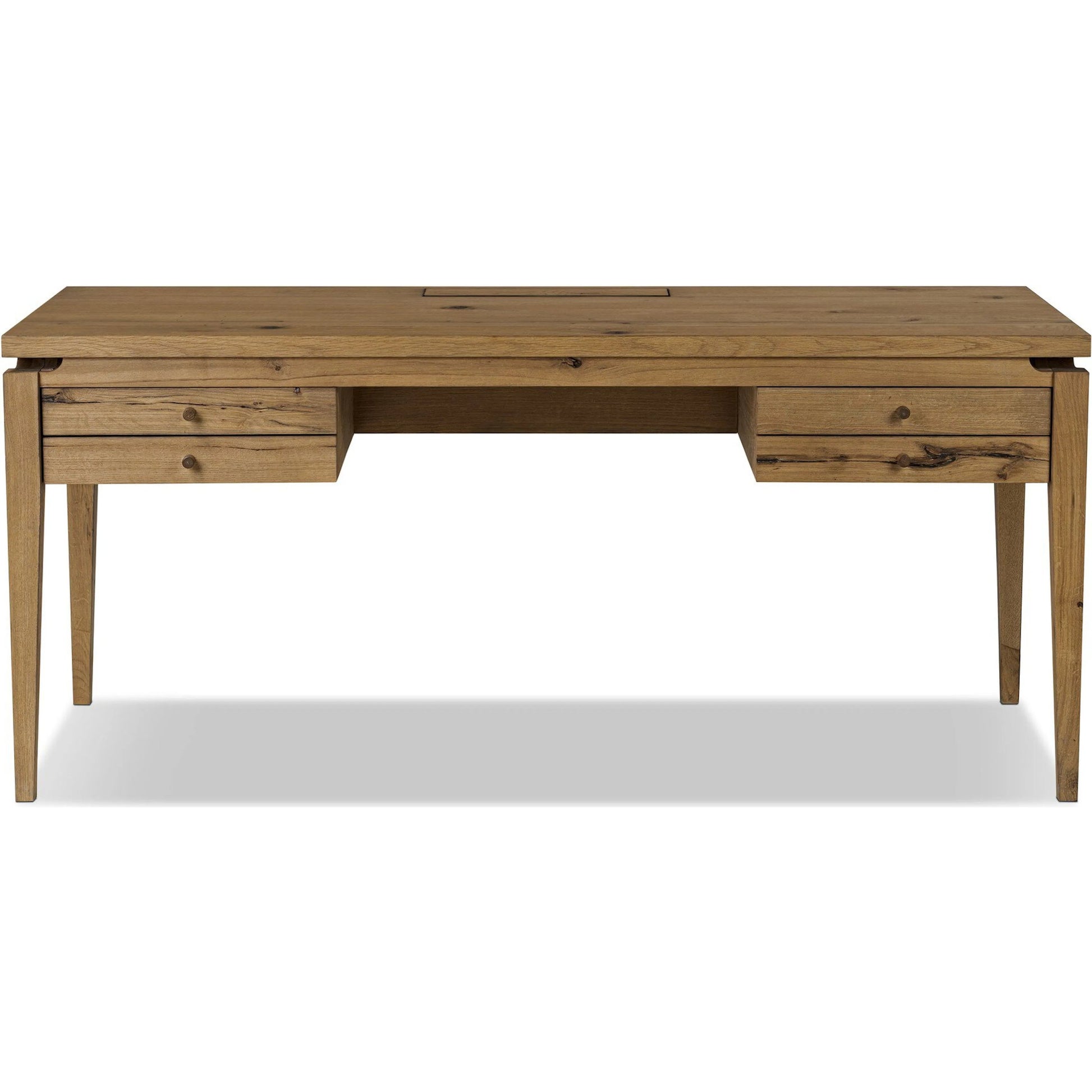 Bergstrom Desk by Four Hands. Made from thick oak veneer, solid oak in a modern style.