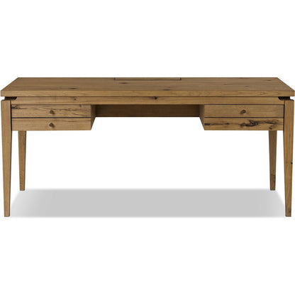 Bergstrom Desk by Four Hands. Made from thick oak veneer, solid oak in a modern style.