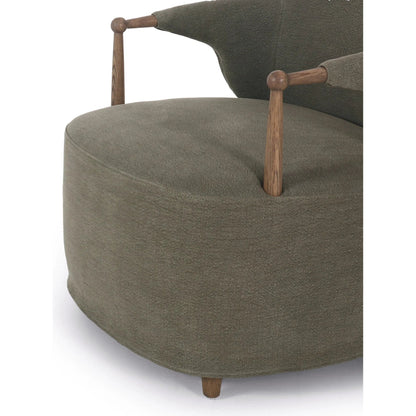 Brently Chair by Four Hands. Made from 100% flax/linen, solid oak in a unique style.