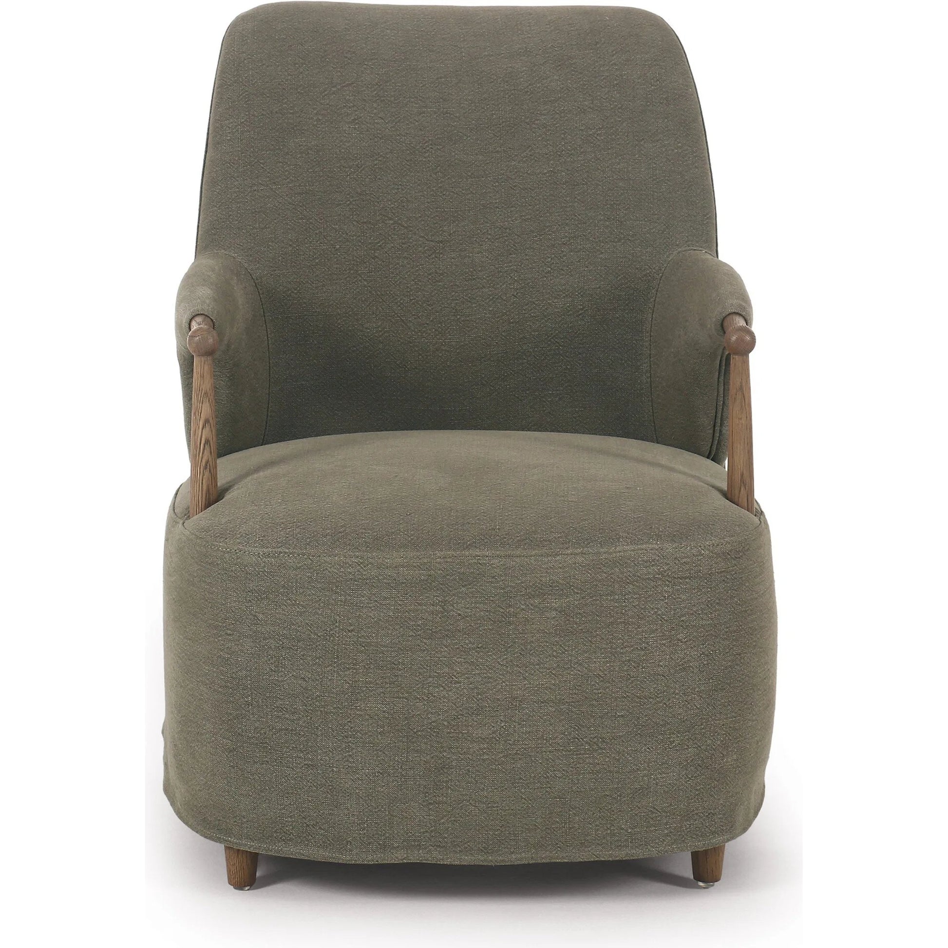 Brently Chair by Four Hands. Made from 100% flax/linen, solid oak in a unique style.