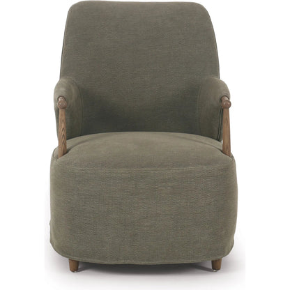 Brently Chair by Four Hands. Made from 100% flax/linen, solid oak in a unique style.