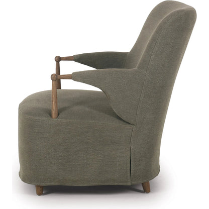 Brently Chair by Four Hands. Made from 100% flax/linen, solid oak in a unique style.