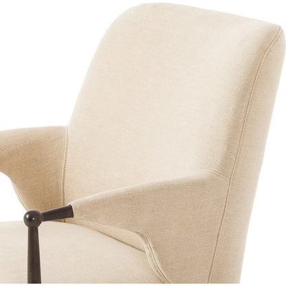 Brently Chair by Four Hands. Made from 100% flax/linen, solid oak in a unique style.