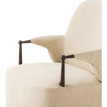 Brently Chair by Four Hands. Made from 100% flax/linen, solid oak in a unique style.