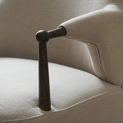 Brently Chair by Four Hands. Made from 100% flax/linen, solid oak in a unique style.