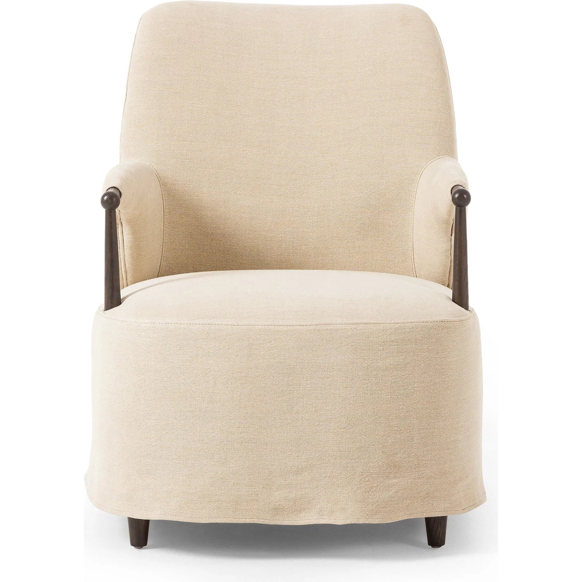 Brently Chair by Four Hands. Made from 100% flax/linen, solid oak in a unique style.