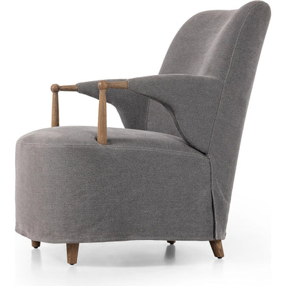 Brently Chair by Four Hands. Made from 100% flax/linen, solid oak in a unique style.