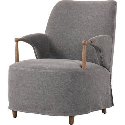 Brently Chair by Four Hands. Made from 100% flax/linen, solid oak in a unique style.