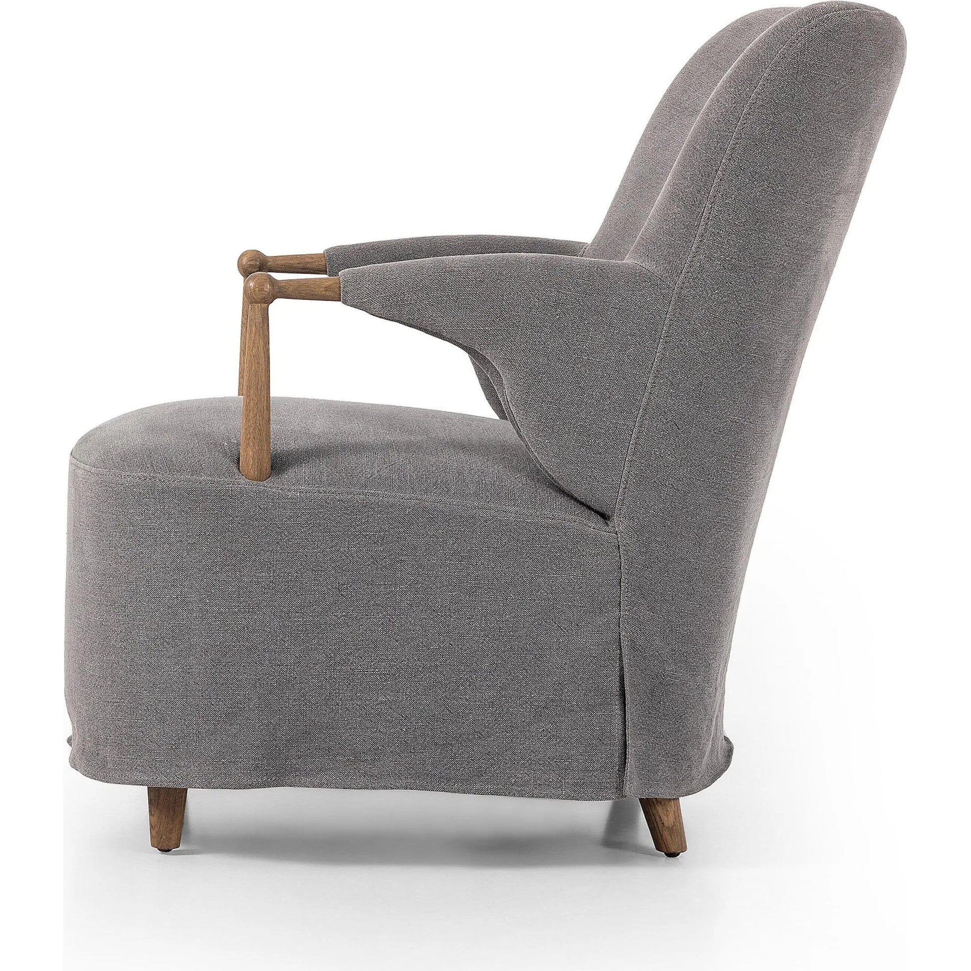 Brently Chair by Four Hands. Made from 100% flax/linen, solid oak in a unique style.