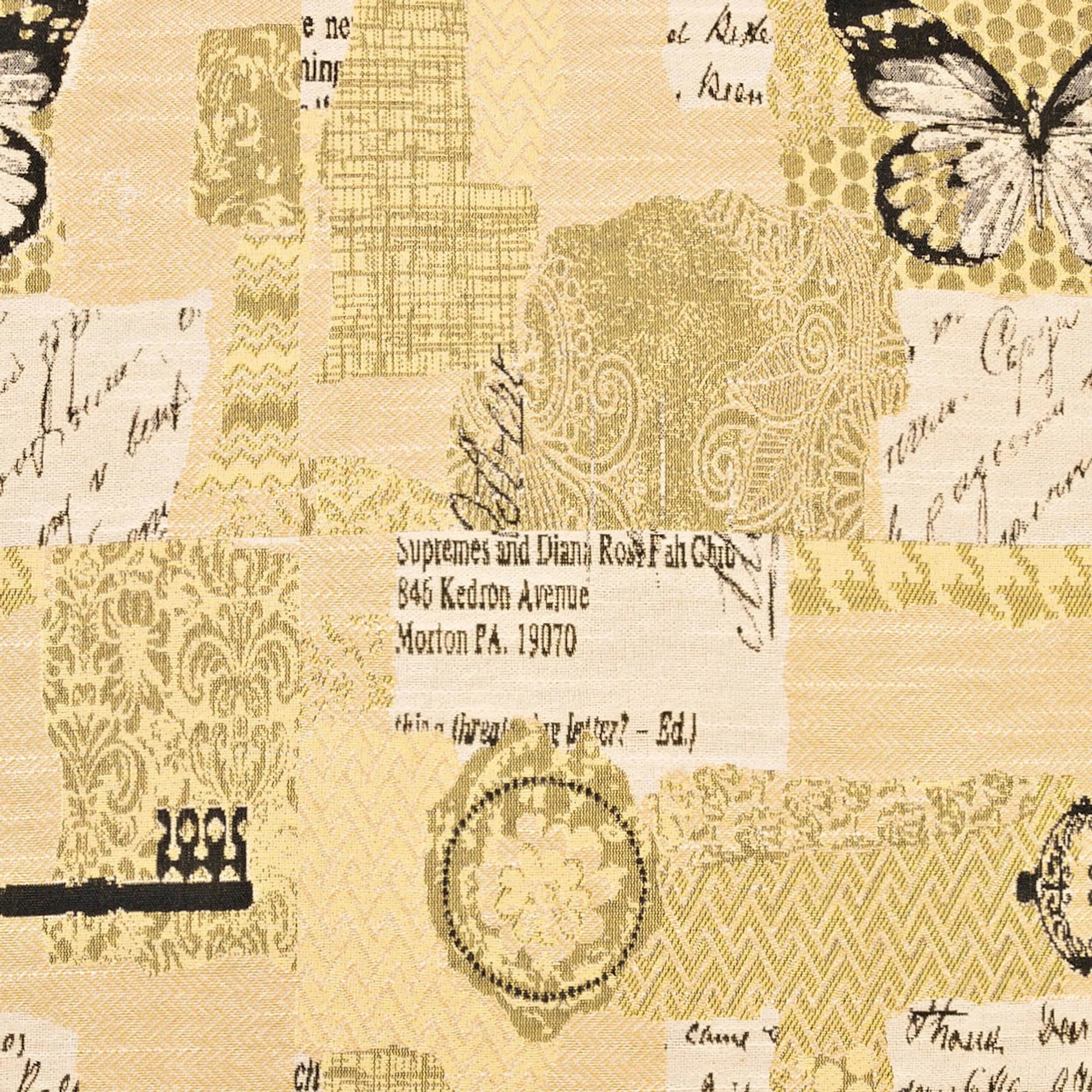 Copy Paste Pillow by DV Kap Home in yellow. Made from unique in a eclectic & global style.