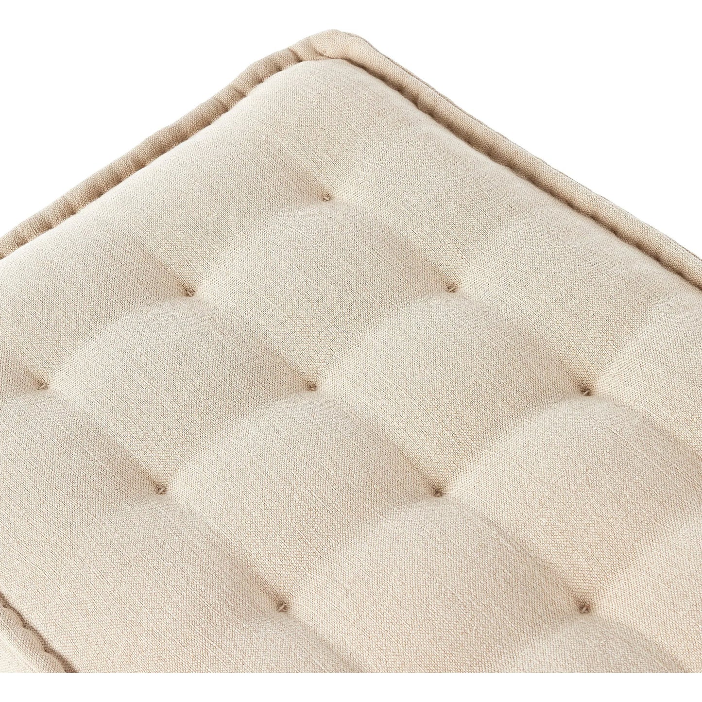 017 SI-2513249 | Closeup | Cole Accent Bench by Four Hands in broadway dune, terra brown ash. Made from 100% flax/linen, solid ash in a transitional style.