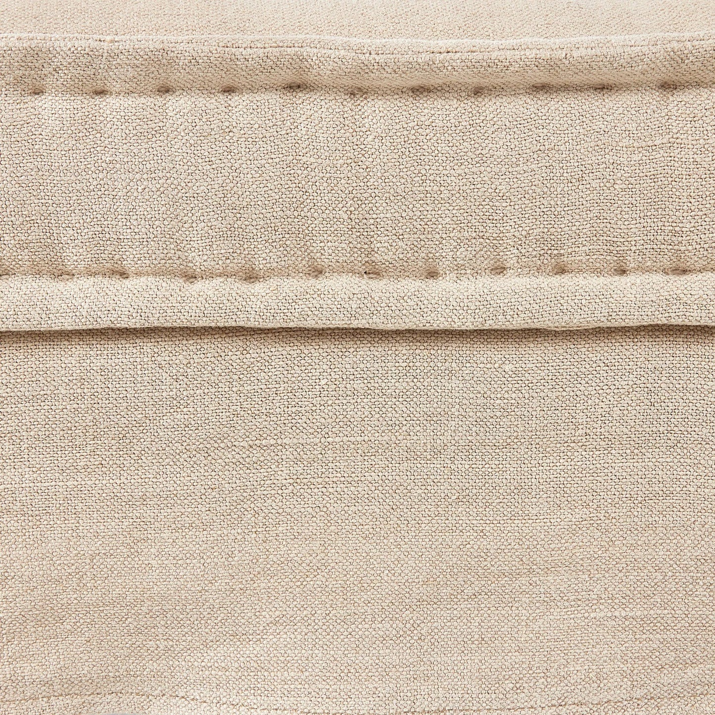 019 SI-2513249 | Closeup | Cole Accent Bench by Four Hands in broadway dune, terra brown ash. Made from 100% flax/linen, solid ash in a transitional style.