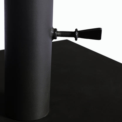 Baska Outdoor Umbrella Stand by Four Hands in black stainless steel. Made from stainless steel in a modern style.