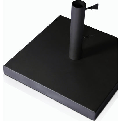 Baska Outdoor Umbrella Stand by Four Hands in black stainless steel. Made from stainless steel in a modern style.