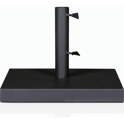 Baska Outdoor Umbrella Stand by Four Hands in black stainless steel. Made from stainless steel in a modern style.
