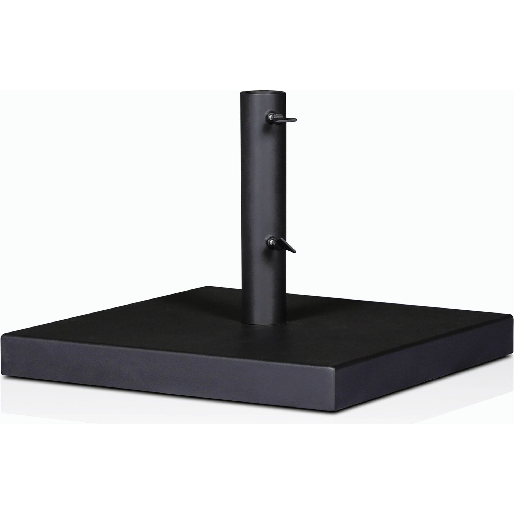 Baska Outdoor Umbrella Stand by Four Hands in black stainless steel. Made from stainless steel in a modern style.