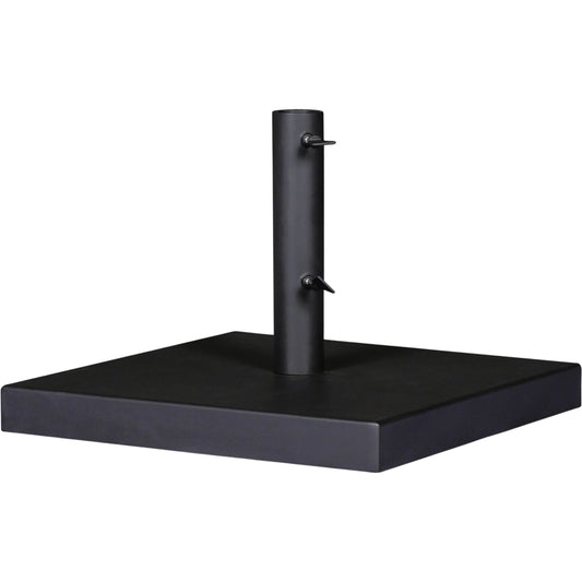 Baska Outdoor Umbrella Stand by Four Hands in black stainless steel. Made from stainless steel in a modern style.