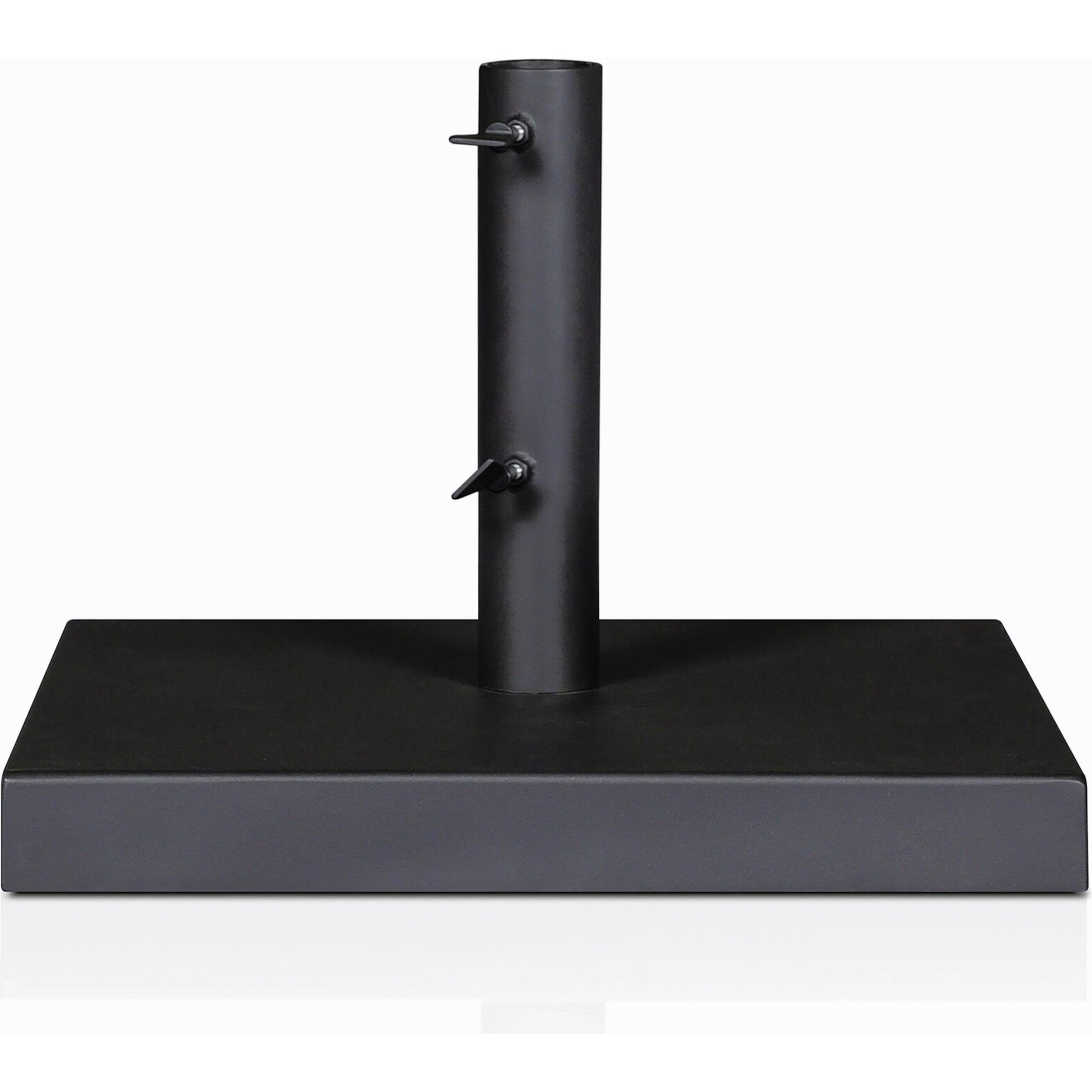 Baska Outdoor Umbrella Stand by Four Hands in black stainless steel. Made from stainless steel in a modern style.