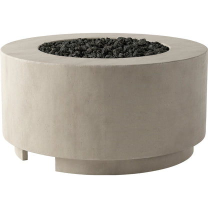 Damian Outdoor Fire Table by Four Hands. Made from concrete in a modern style.