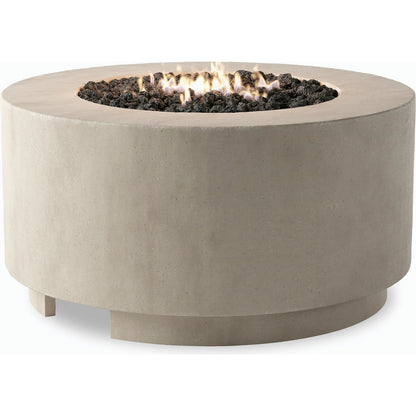 Damian Outdoor Fire Table by Four Hands. Made from concrete in a modern style.